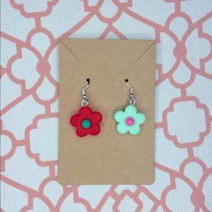 Retro Flower Earrings 🌸 Made by me ✌🏼